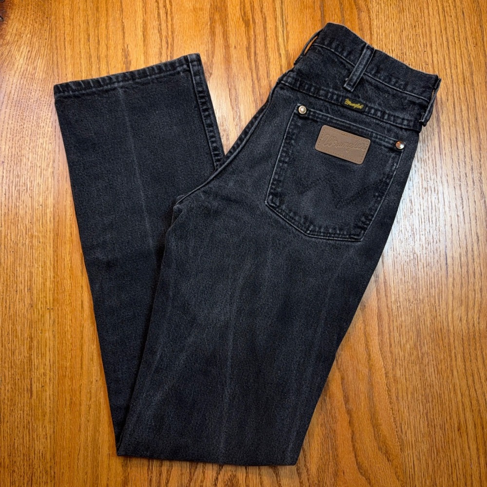 Wrangler Cowboy Cut Jeans Mens 29x32 Black Slim Fit 936WBK Made in USA Vintage